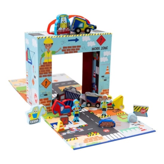 Floss and Rock Travel Construction Playbox with Wooden Pieces