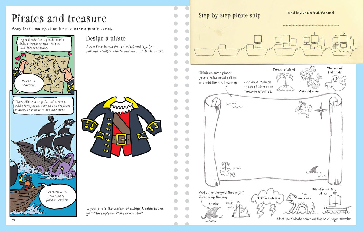 Usborne Write and Draw Your Own Comics Book