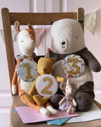 Birthday Badge Age 2 - Liberty Betsy Ann Fabric