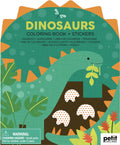Petit Collage, Colouring Book with Stickers Dinosaurs (Paperback)
