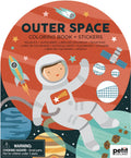 Petit Collage,Colouring Book with Stickers Outer Space (Paperback)