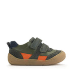 Start-Rite, Duel Dark Green/Orange Leather