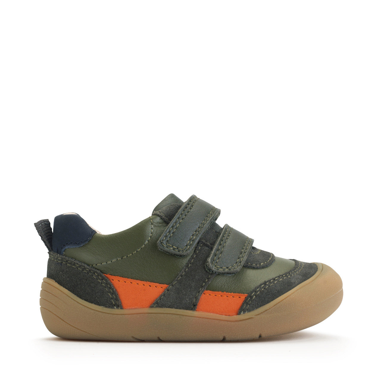 Start-Rite, Duel Dark Green/Orange Leather