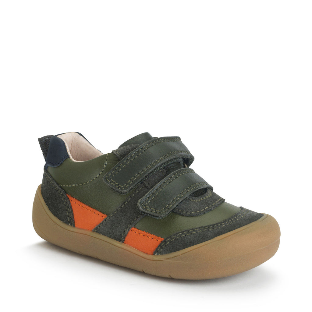 Start-Rite, Duel Dark Green/Orange Leather
