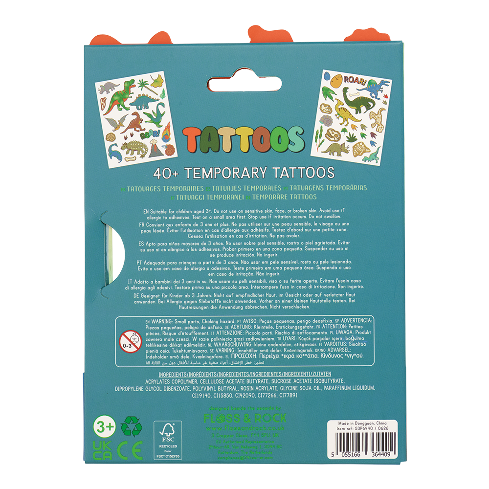 Dinosaur Temporary Tattoos