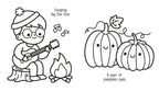 Usborne My Big Autumn Colouring Book – Picture Book for Ages 3-5