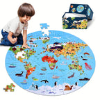 Animal World Map Puzzle