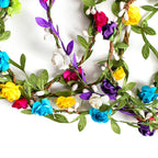 LEAF AND FLOWER CROWN - ST605: 2. Pink
