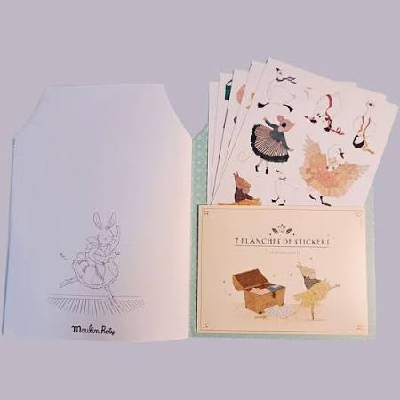 Moulin Roty 170 sticker colour book
