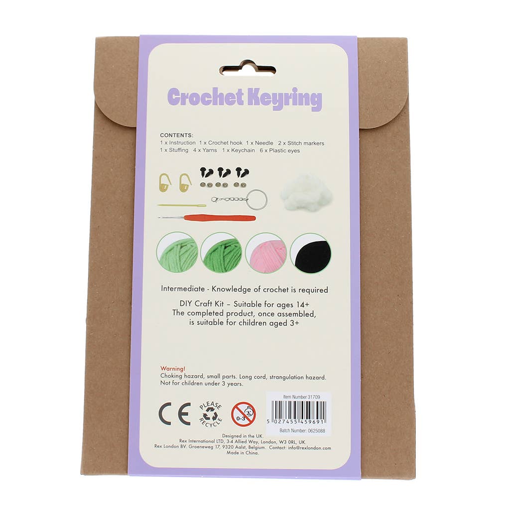 Rex London Crochet keyring kit Peas in a pod