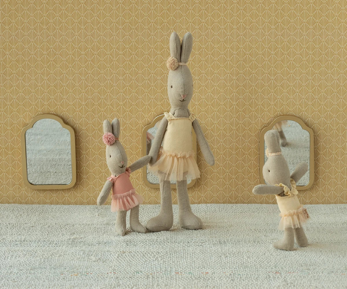 Maileg, Rabbit,Micro-Ballet suit and skirt-Rose