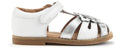 Startrite Closed Toe Flora Sandals White Silver