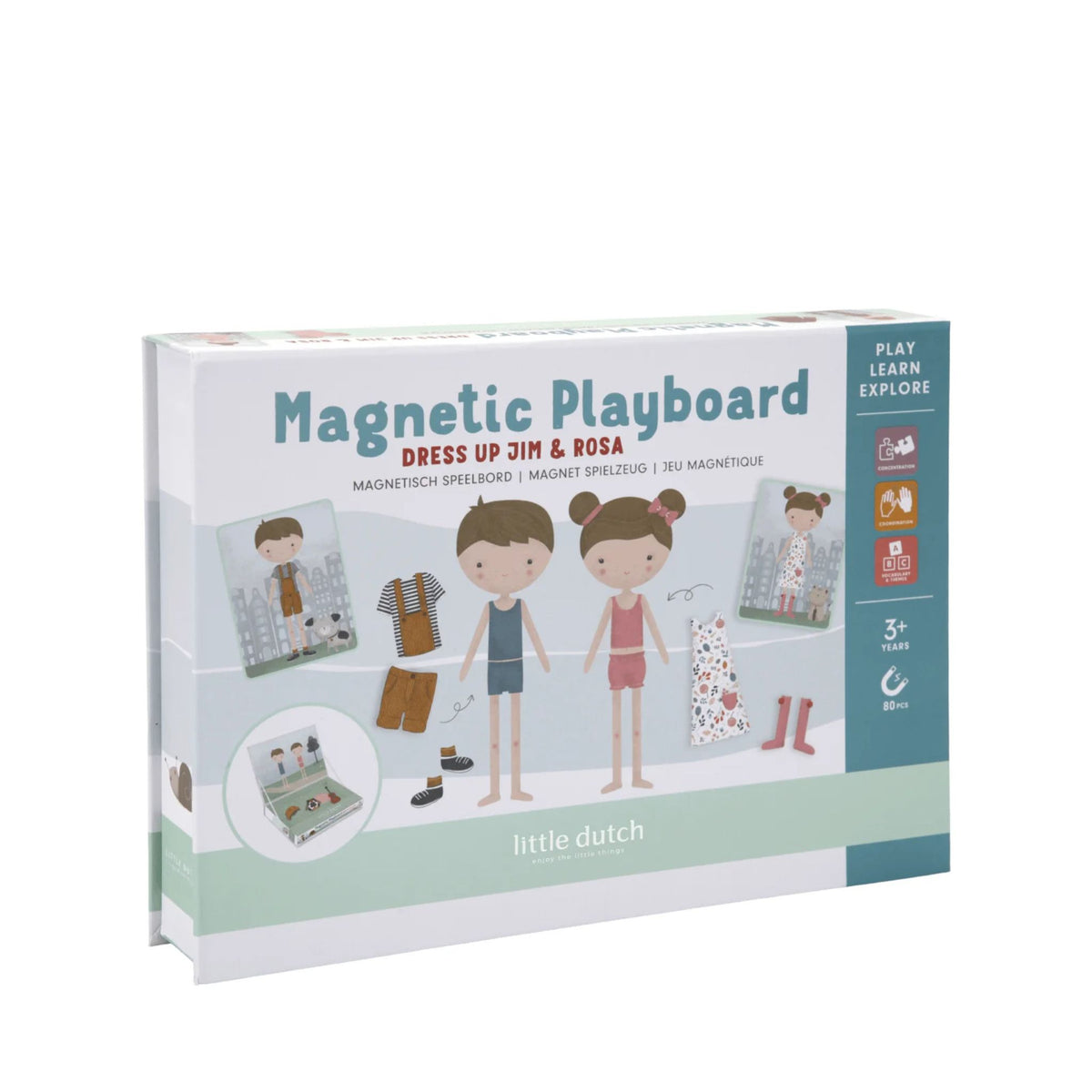 Little Dutch, Magnetic Playboard, Jim & Rosa