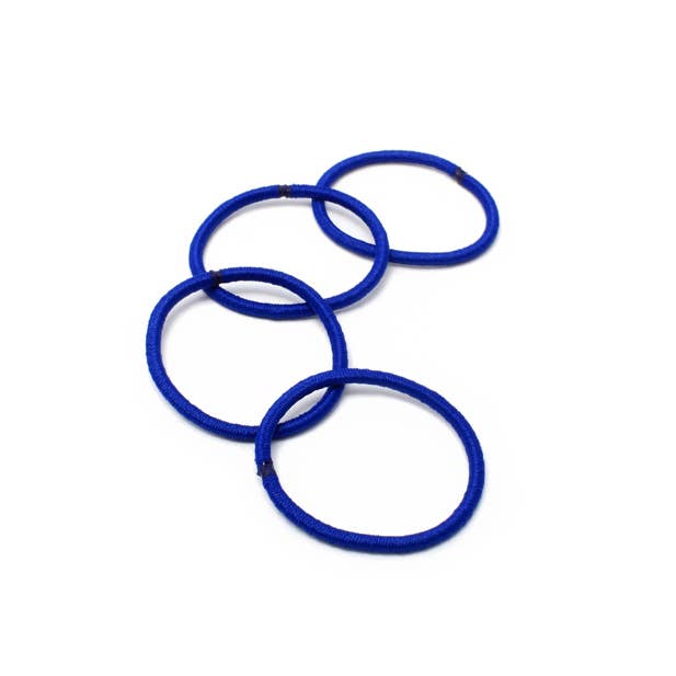 Royal Blue sleepies, elastics and gingham aliceband set