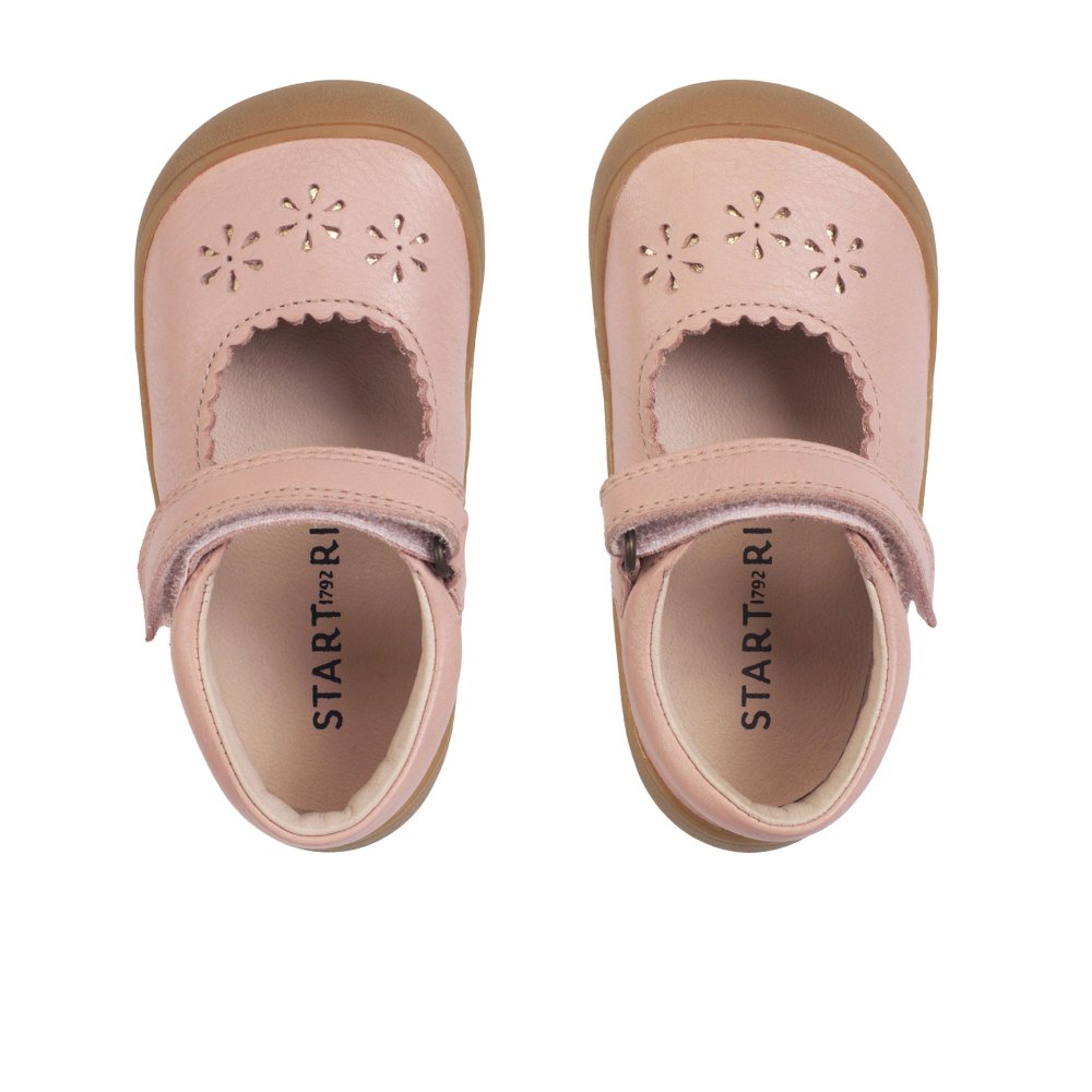 Start-Rite Eva Dusky Pink Leather Flowers