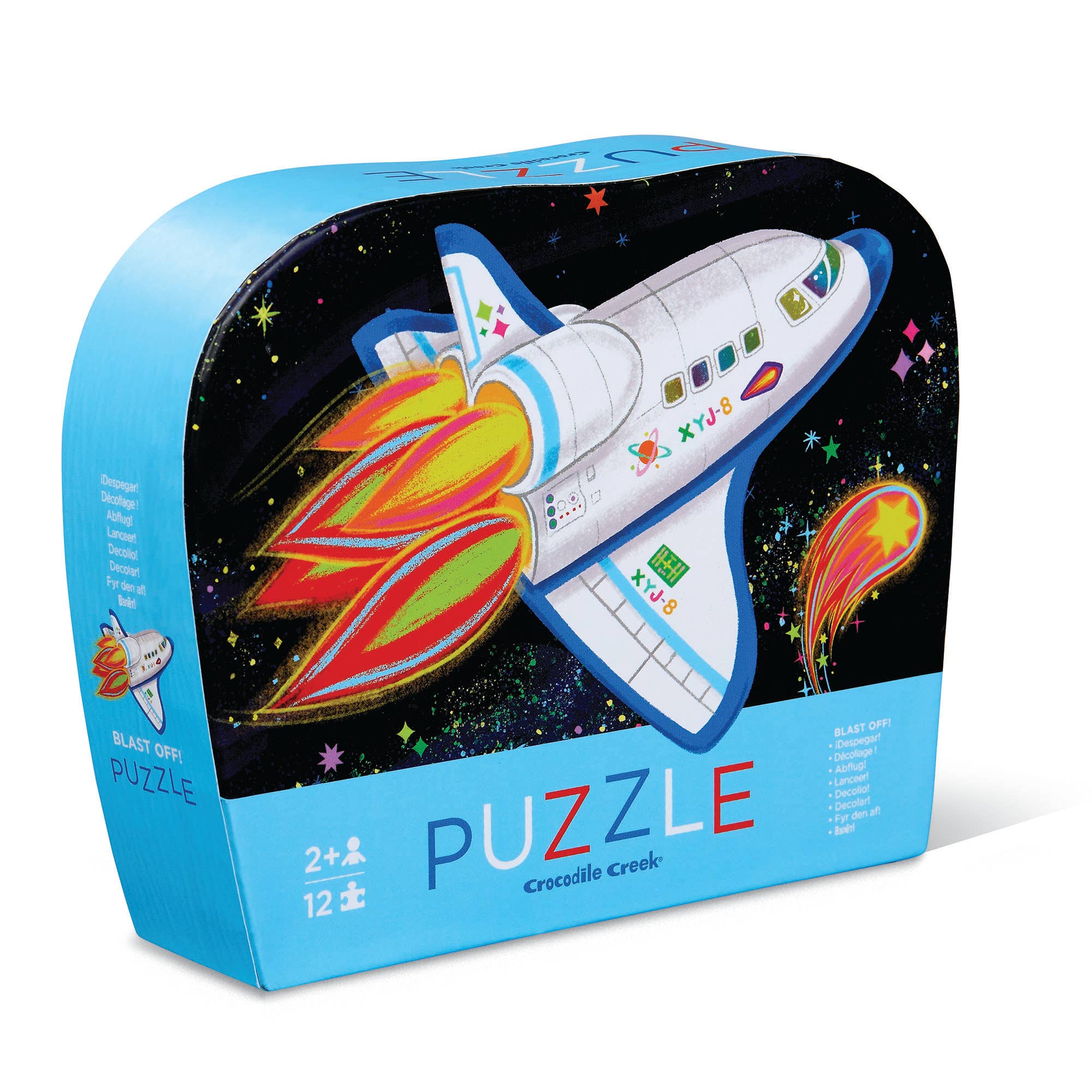 Crocodile Creek 12 piece Mini Puzzle Blast Off 2 years +