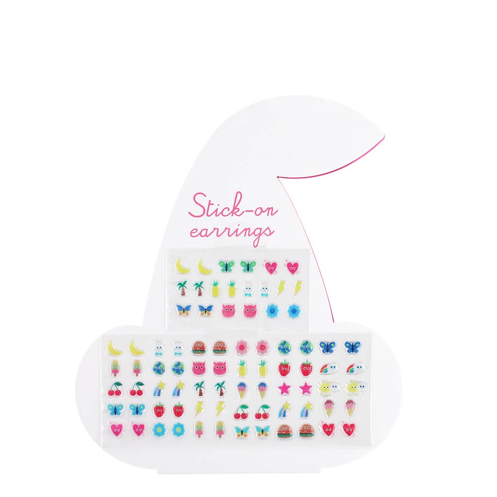 Rex London Stick on earrings (40 pairs)  Cherry
