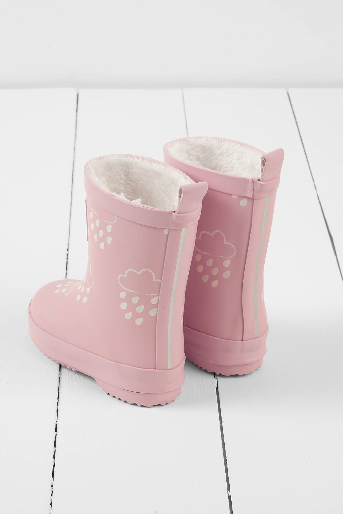Baby Pink Colour-Changing Kids Wellies: UK3