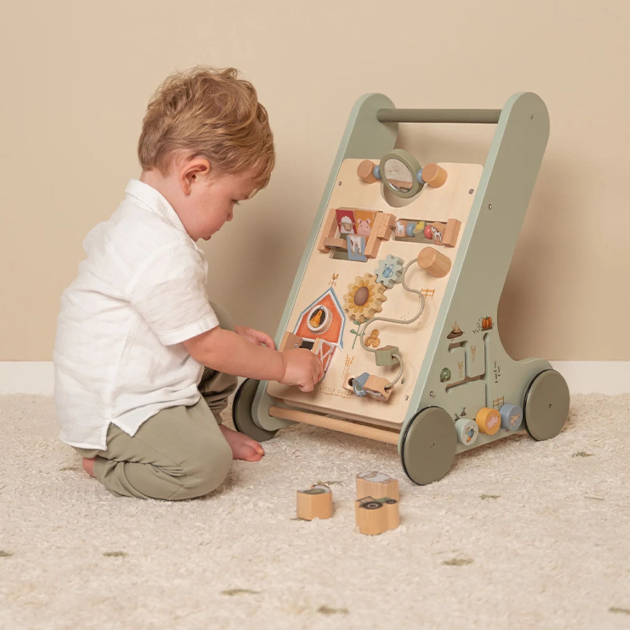 Little Dutch, Multi Activity Baby Walker, Farm Design