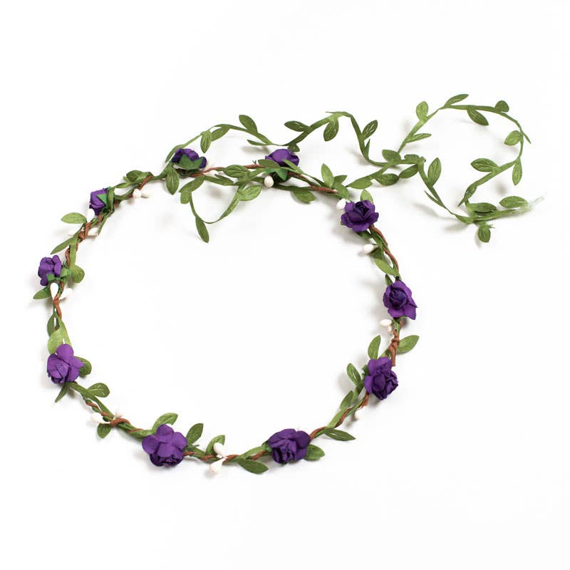 LEAF AND FLOWER CROWN - ST605: 2. Pink