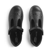 Start-Rite, Novel, Black Leather, Dual Fit, T-Bar School Shoe
