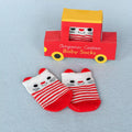 Rex London Pair of baby socks Red cat