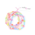Pack of 5 Frosted Beads And Daisy Bracelets