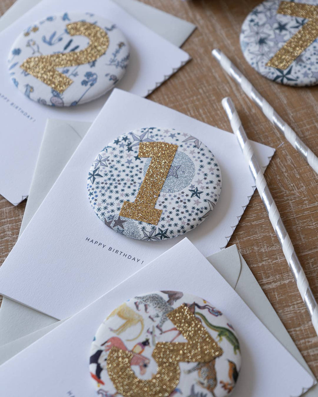 Birthday Badge Age 1 - Liberty Adelajda's Wish