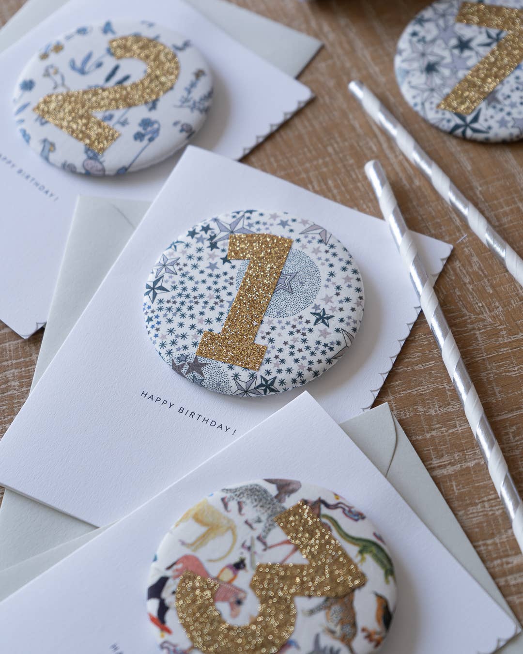 Birthday Badge Age 1 - Liberty Adelajda's Wish