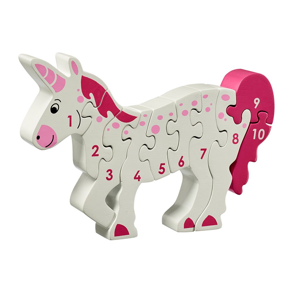 Lanka Kade Wooden unicorn number 1-10 jigsaw