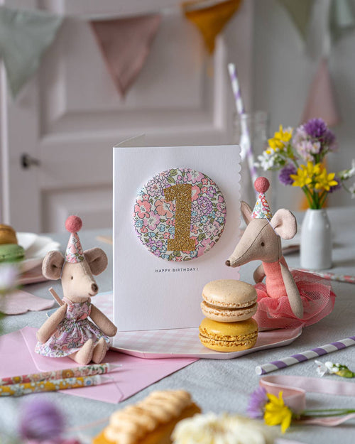 Birthday Badge Age 1 - Liberty Michelle Fabric