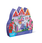 Crocodile Creek 36 Piece Shaped Box  Puzzle Unicorn Castle
