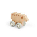 Bigjigs Wooden Farm Animals on wheels