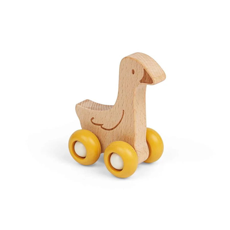 Bigjigs Wooden Farm Animals on wheels