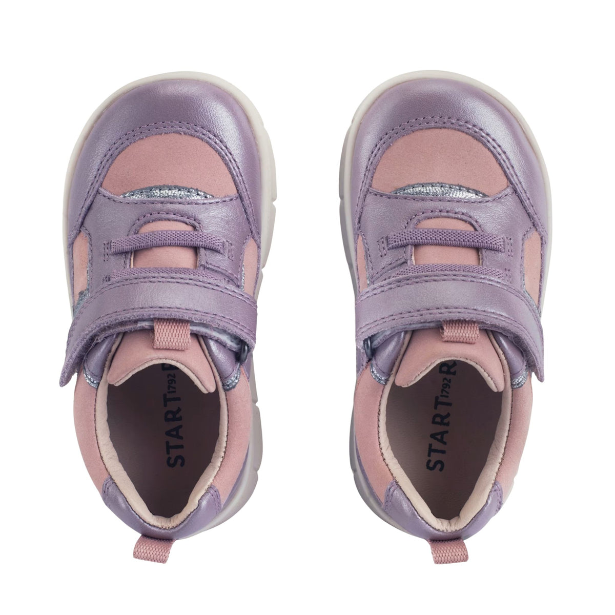 Start Rite Stride Mauve/Silver Leather Mix Shoe
