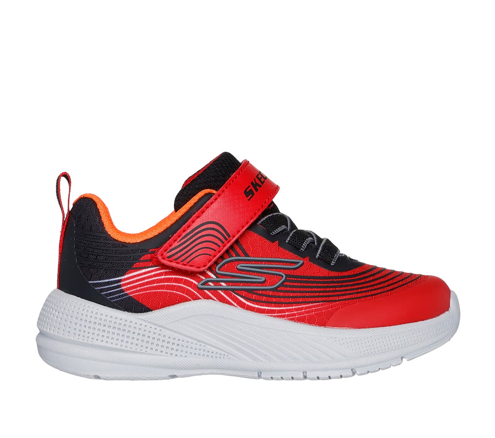 Skechers Infant Boys Microspec Advance Trainers Red/Black