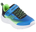Skechers Boys Microspec Advance Trainers Blue/Lime