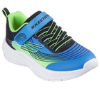 Skechers Boys Microspec Advance Trainers Blue/Lime