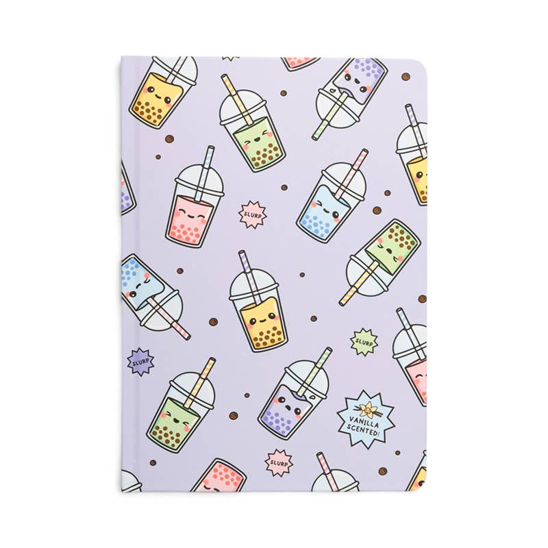 Foodiemals Bubble Tea Recycled Paper A5 Scented Notebook