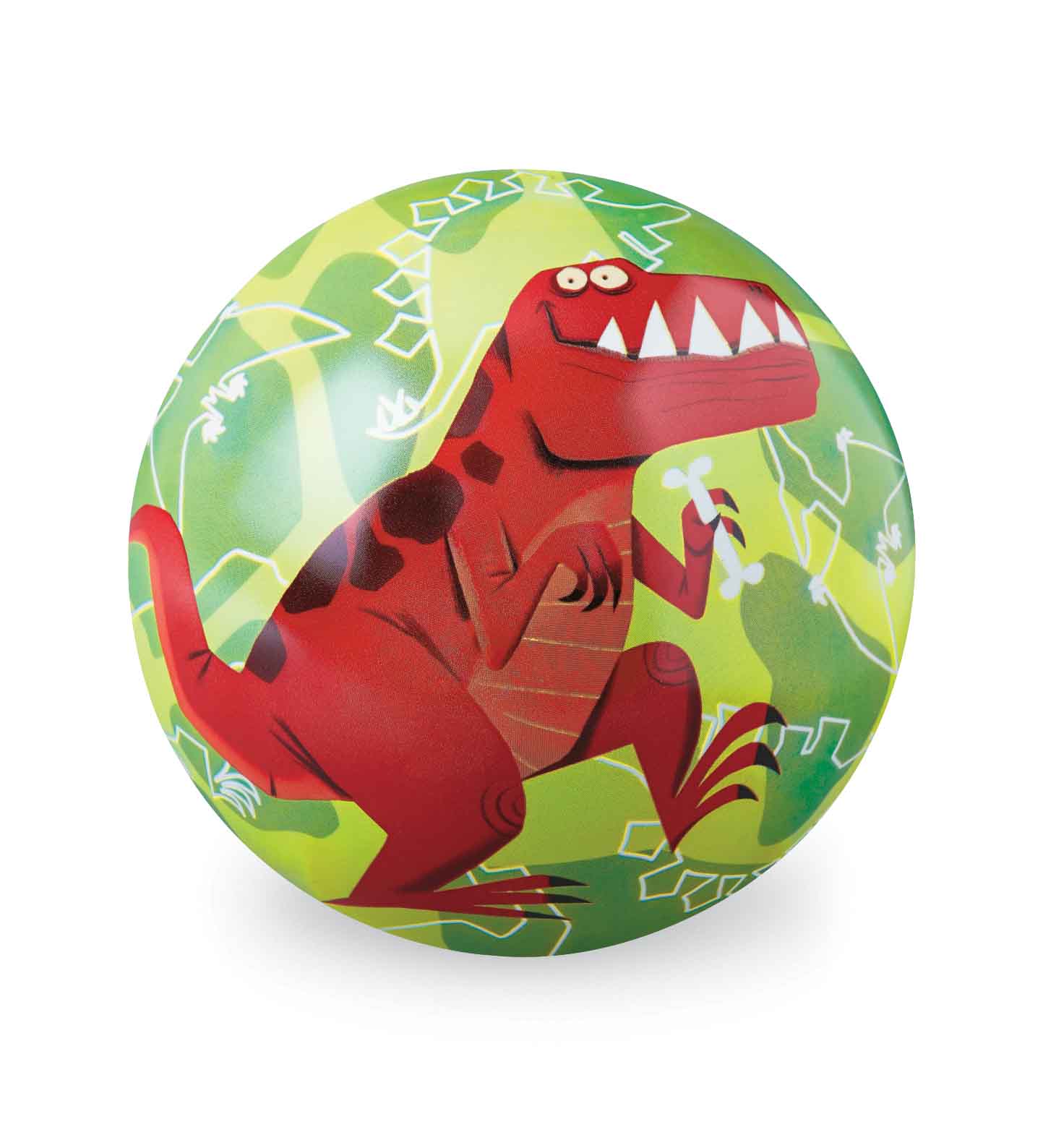 Crocodile Creek 4" Natural Rubber Ball T Rex Dinosaur