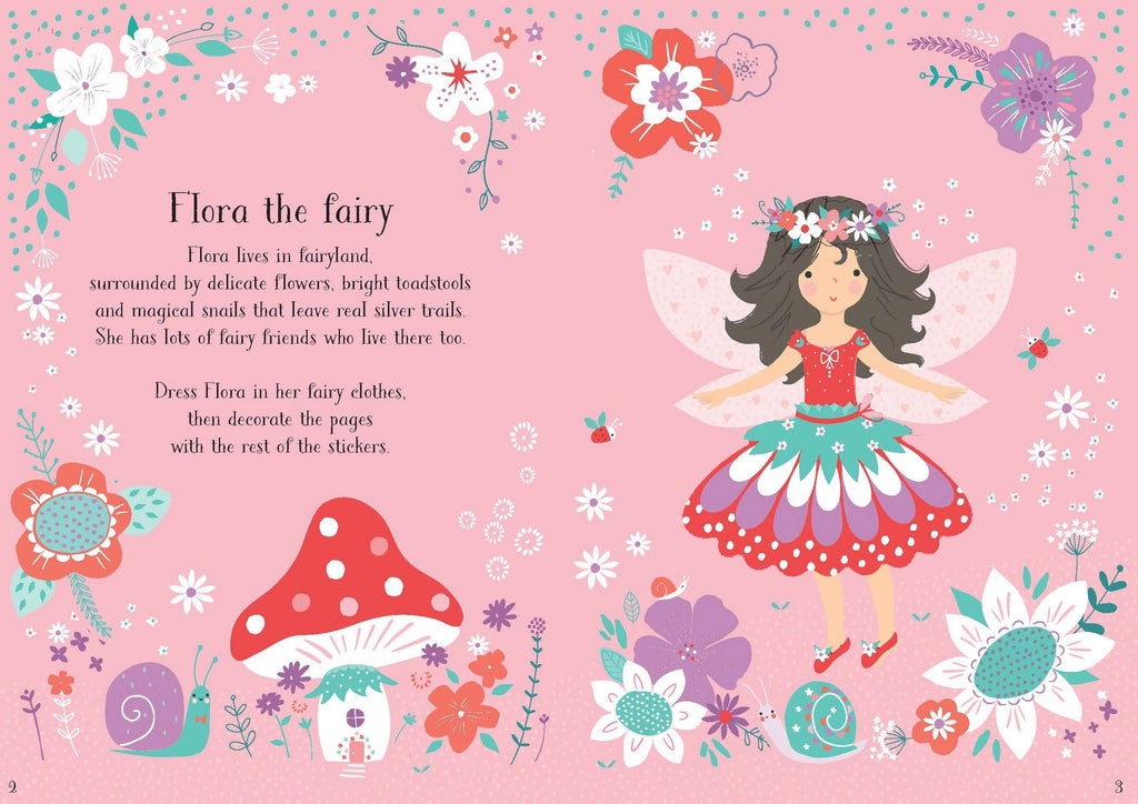 Usborne Little Sticker Dolly Dressing Fairy – for Ages 4-6