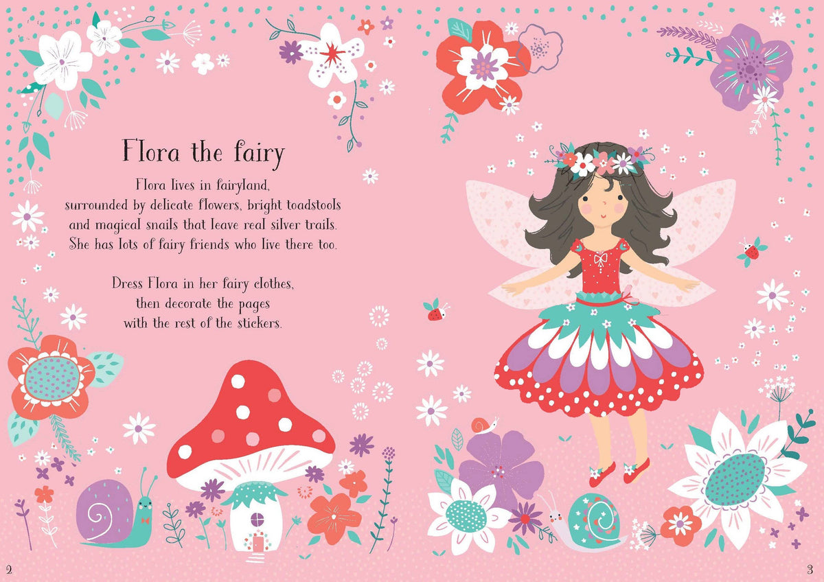 Usborne Little Sticker Dolly Dressing Fairy – for Ages 4-6