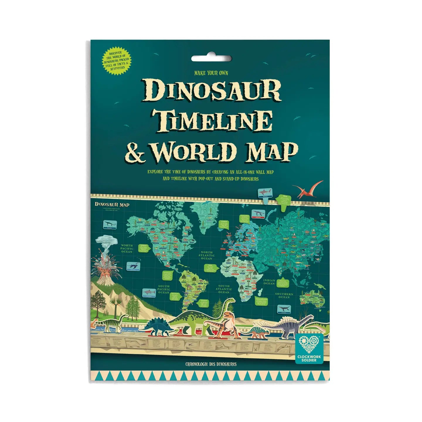 Clockwork Soldier Make Your Own Dinosaur Timeline & World Map