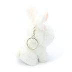 Large White Bunny Keyring 15cm