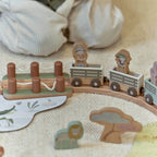 Little Dutch, Wooden Train Set, Safari