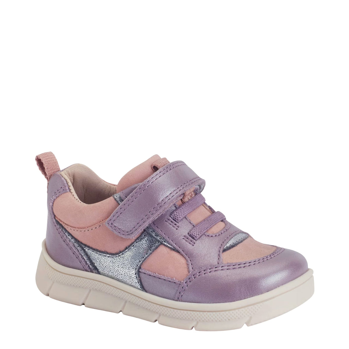 Start Rite Stride Mauve/Silver Leather Mix Shoe