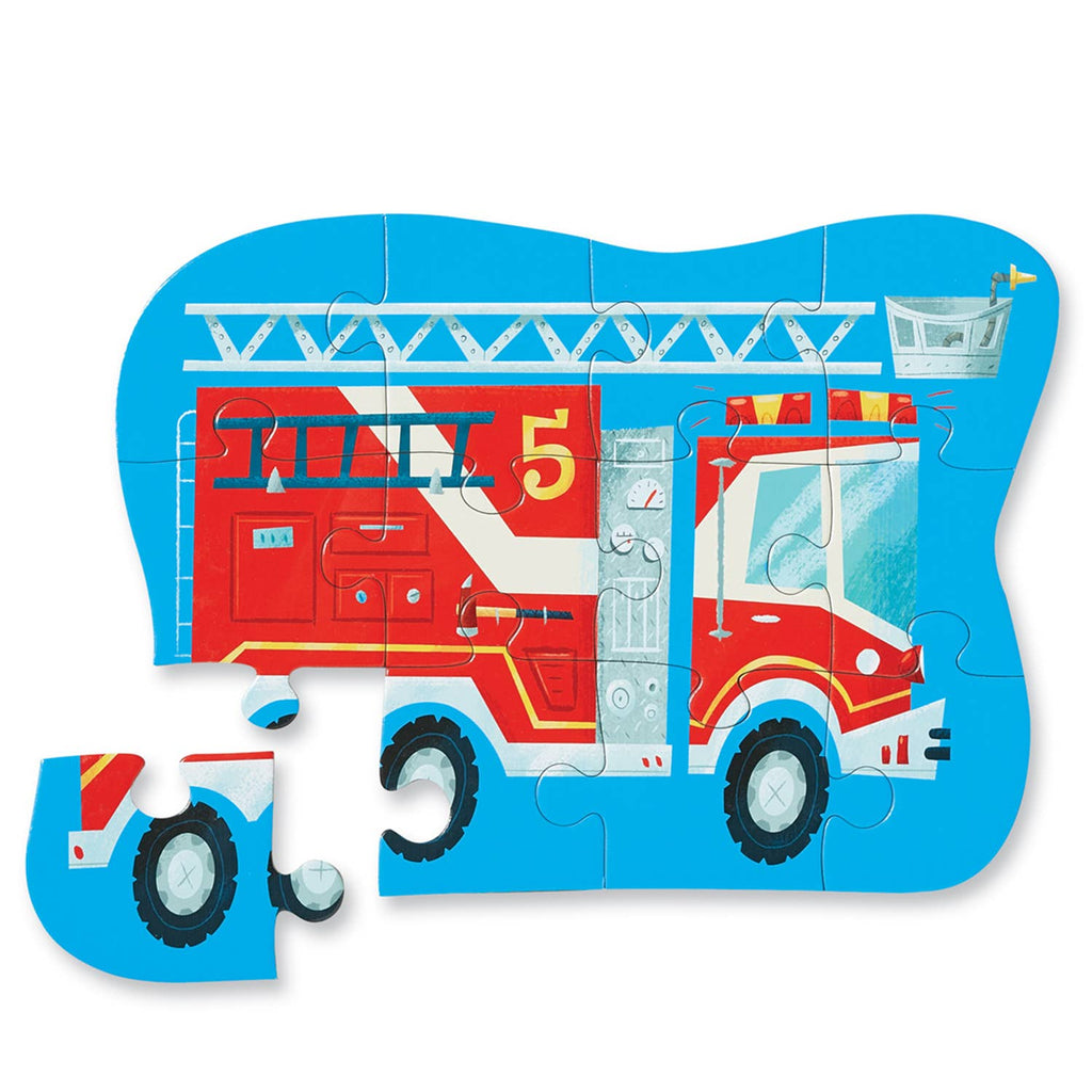 Crocodile Creek 12 piece Mini FSC Kids Puzzle Fire Truck