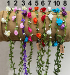 LEAF AND FLOWER CROWN - ST605: 2. Pink
