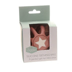 Ziggle Silicone Teether Ball pink