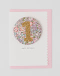 Birthday Badge Age 1 - Liberty Michelle Fabric